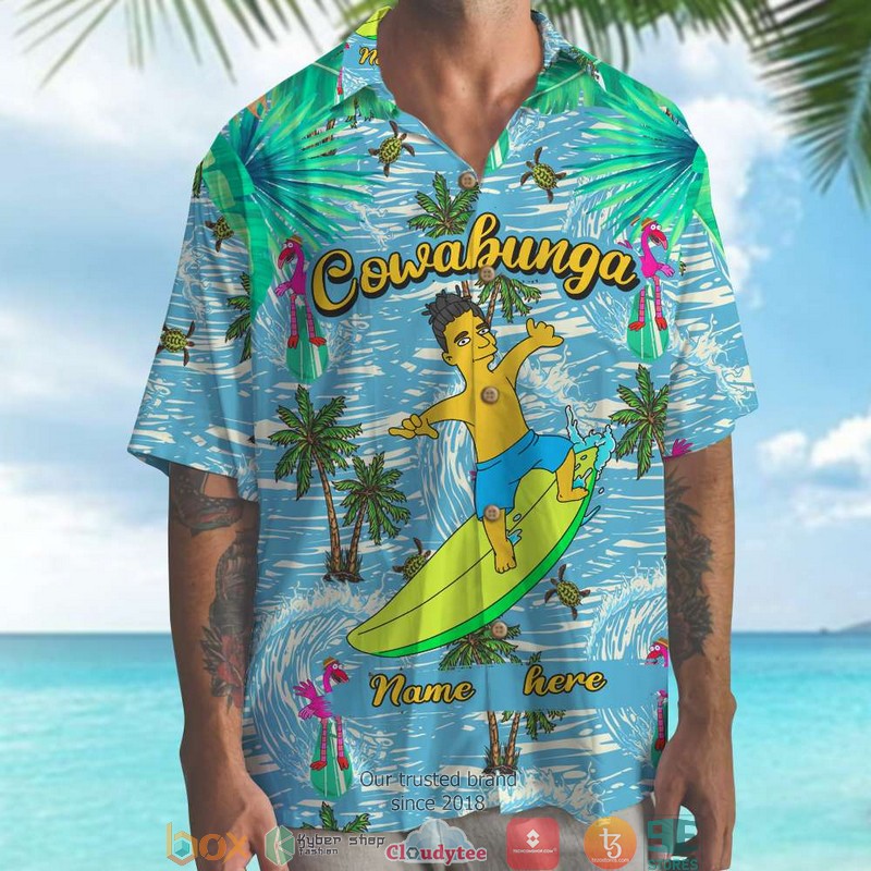 Personalized Surfing Cowabunga Hawaiian shirt 1 Personalized Surfing Cowabunga Hawaiian shirt word2