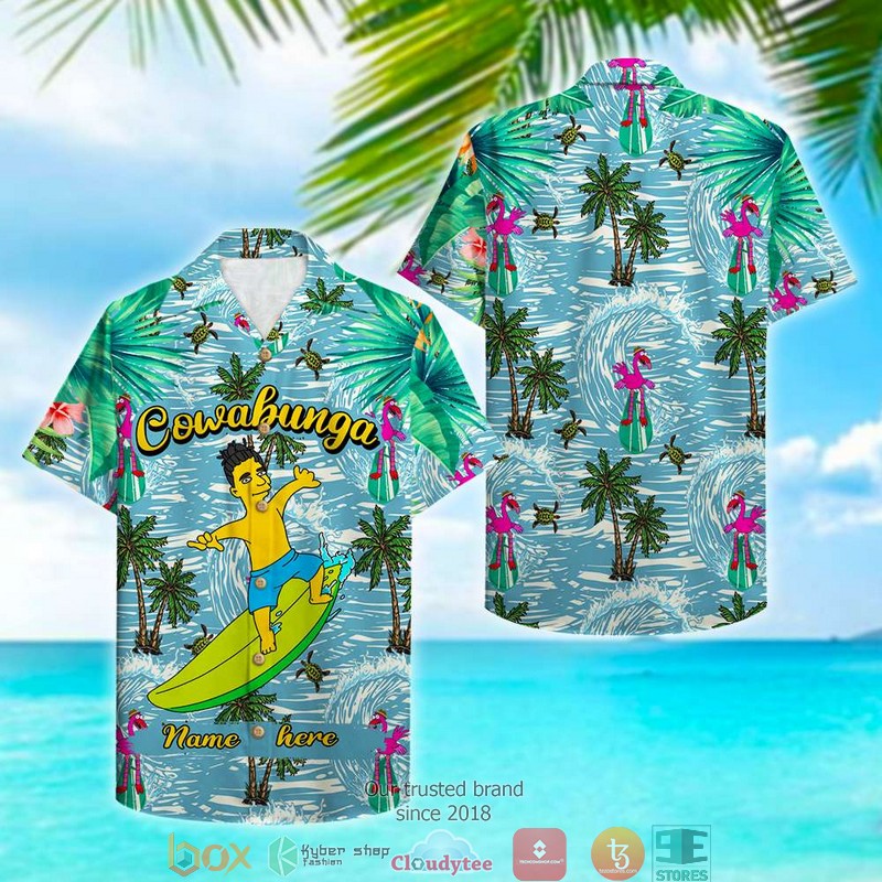 Personalized Surfing Cowabunga Hawaiian shirt 2 Personalized Surfing Cowabunga Hawaiian shirt word2