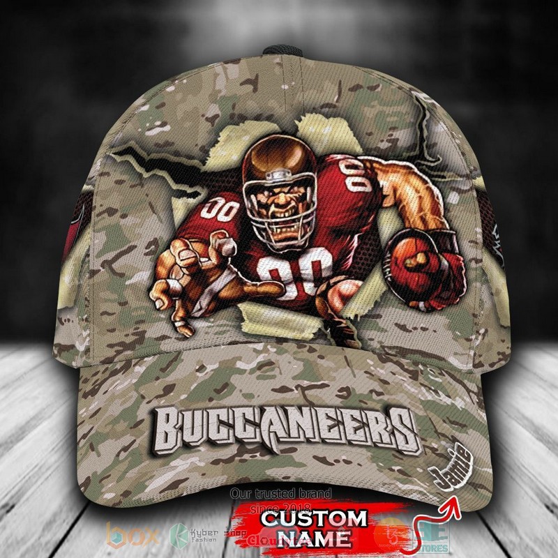 NEW Tampa Bay Buccaneers CAMO Mascot Custom name Cap Hat 8 NEW Tampa Bay Buccaneers CAMO Mascot Custom name Cap Hat word1