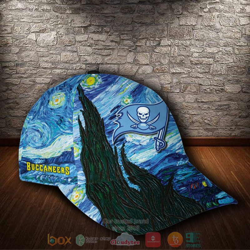 NEW Tampa Bay Buccaneers Van Gogh Custom name Cap Hat 2 NEW Tampa Bay Buccaneers Van Gogh Custom name Cap Hat word3