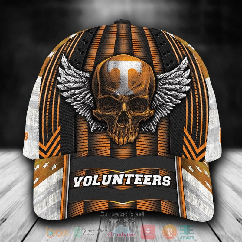 BEST Personalized Tennessee Volunteers Skull Wing custom Hat word2