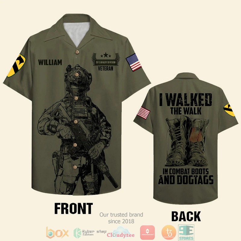 HOT Personalized Veteran I Walked The Walk Hawaii Shirt, Shorts 2 HOT Personalized Veteran I Walked The Walk Hawaii Shirt, Shorts word1