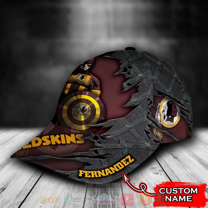 BEST Personalized Washington Redskins Captain America custom Hat 3 BEST Personalized Washington Redskins Captain America custom Hat word3