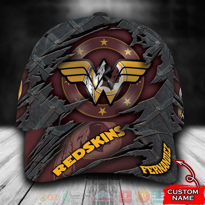 BEST Personalized Washington Redskins Wonder Woman custom Hat word1