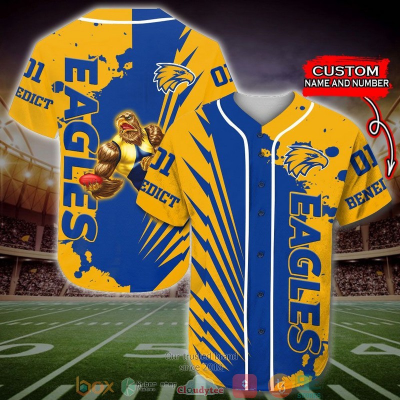 Personalized West Coast Eagles AFL Baseball Jersey Shirt 4 Personalized West Coast Eagles AFL Baseball Jersey Shirt word2