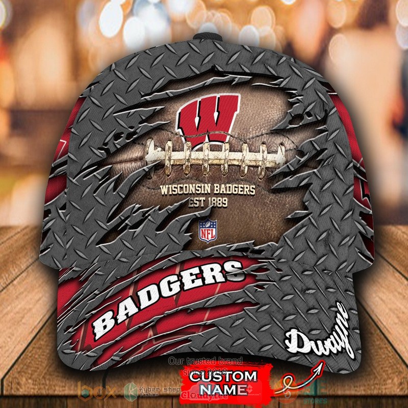 BEST Personalized Wisconsin Badgers Est 1889 custom Hat word1