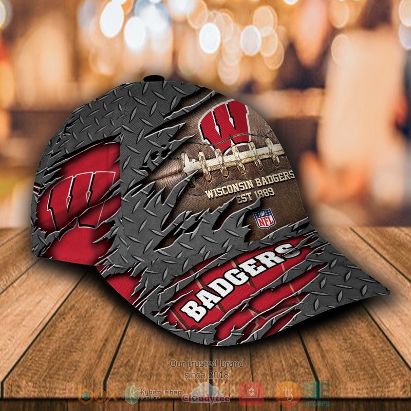 BEST Personalized Wisconsin Badgers Est 1889 custom Hat 2 BEST Personalized Wisconsin Badgers Est 1889 custom Hat word1