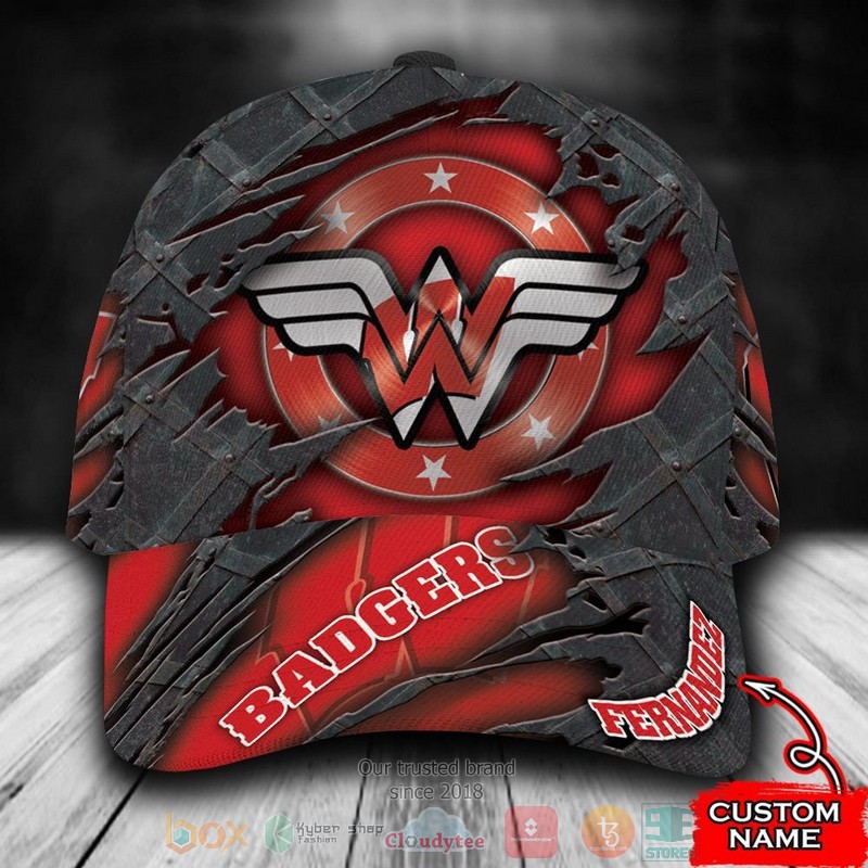 BEST Personalized Wisconsin Badgers Wonder Wonman custom Hat