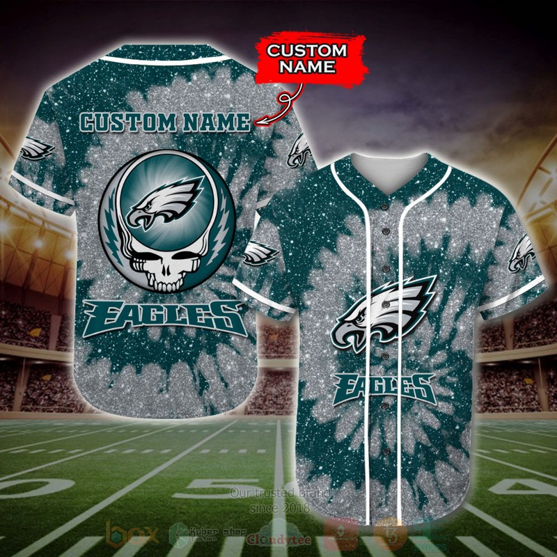 BEST Philadelphia Eagles, GD Band Custom AOP Baseball Jersey word3