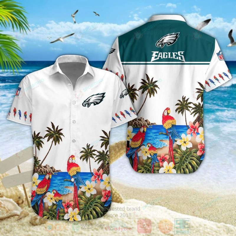 BEST Philadelphia Eagles NFL Parrot Aloha Hawaiian Shirt