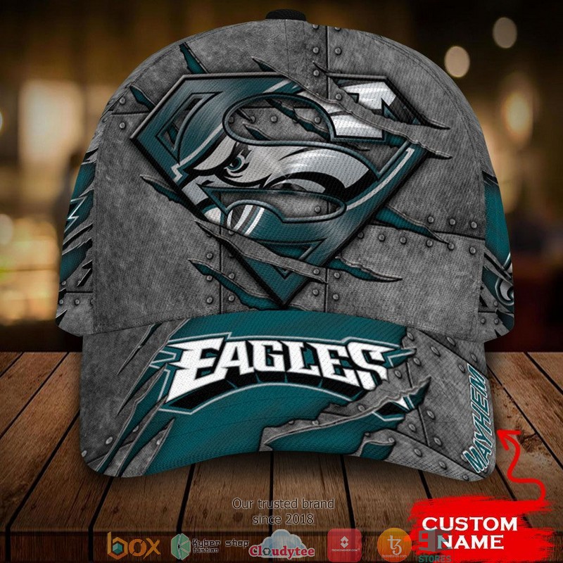 Philadelphia Eagles NFL Superman Custom Name Cap word3