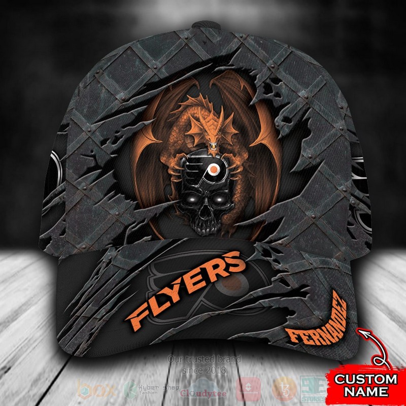 BEST Philadelphia Flyers Dragon Custom Classic Cap word2