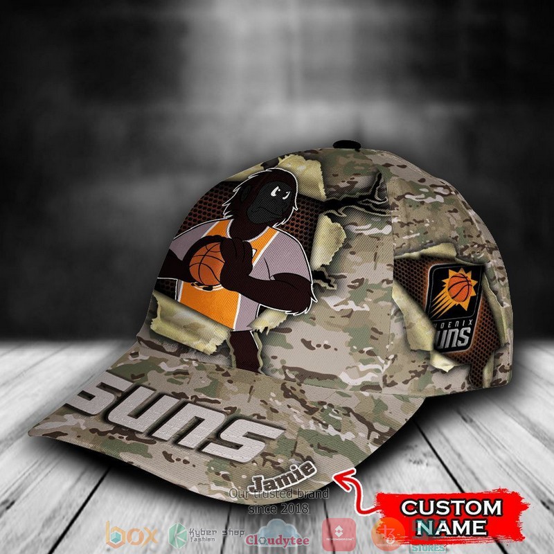 Phoenix Suns Camo Mascot NBA Custom Name Cap 2 Phoenix Suns Camo Mascot NBA Custom Name Cap word2