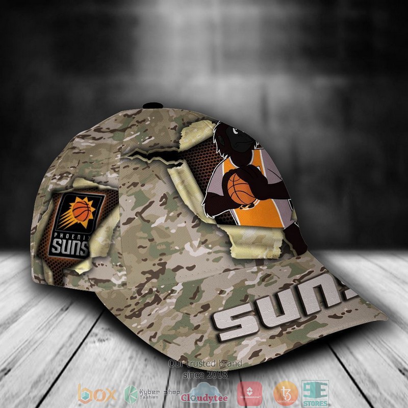 Phoenix Suns Camo Mascot NBA Custom Name Cap 3 Phoenix Suns Camo Mascot NBA Custom Name Cap word2