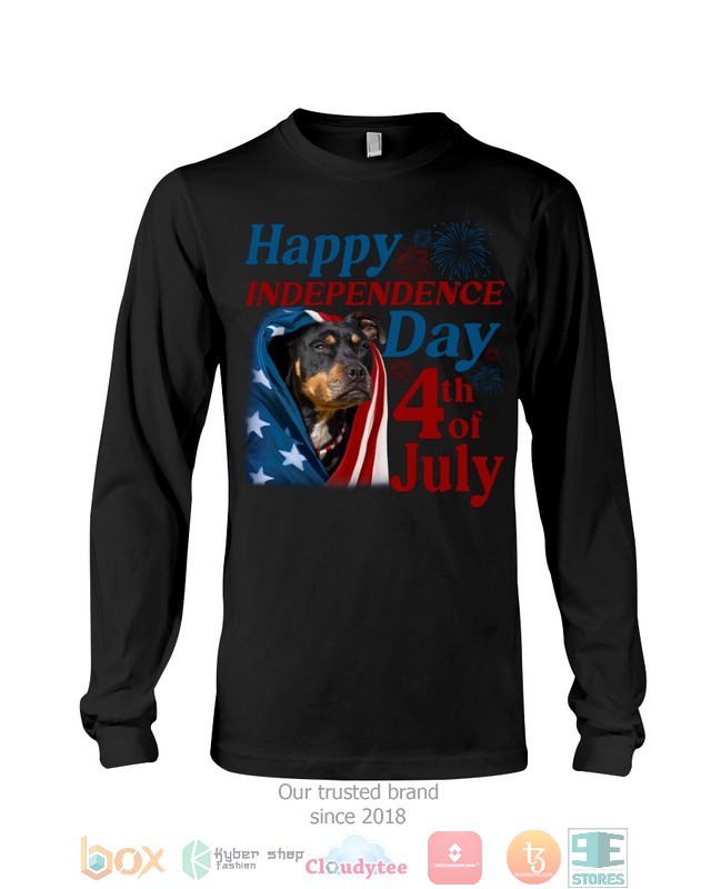 Pitbull Happy Independence Day 4th Of July Shirt, Hoodie word1