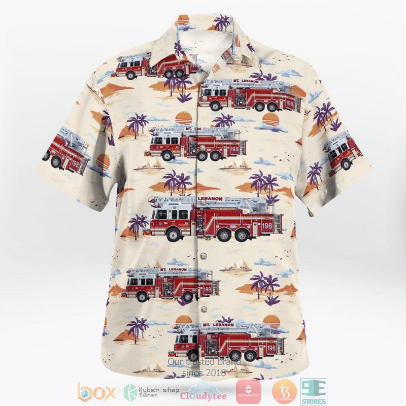 Pittsburgh Pennsylvania Mt. Lebanon Fire Department Hawaii 3D Shirt 3 Pittsburgh Pennsylvania Mt. Lebanon Fire Department Hawaii 3D Shirt word2