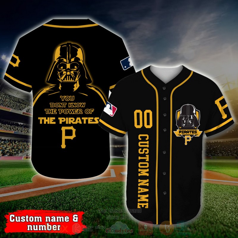 BEST Pittsburgh Pirates, Darth Vader Custom AOP Baseball Jersey 1 BEST Pittsburgh Pirates, Darth Vader Custom AOP Baseball Jersey word1