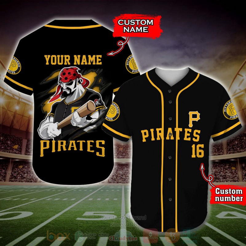 BEST Pittsburgh Pirates Custom AOP Baseball Jersey word2