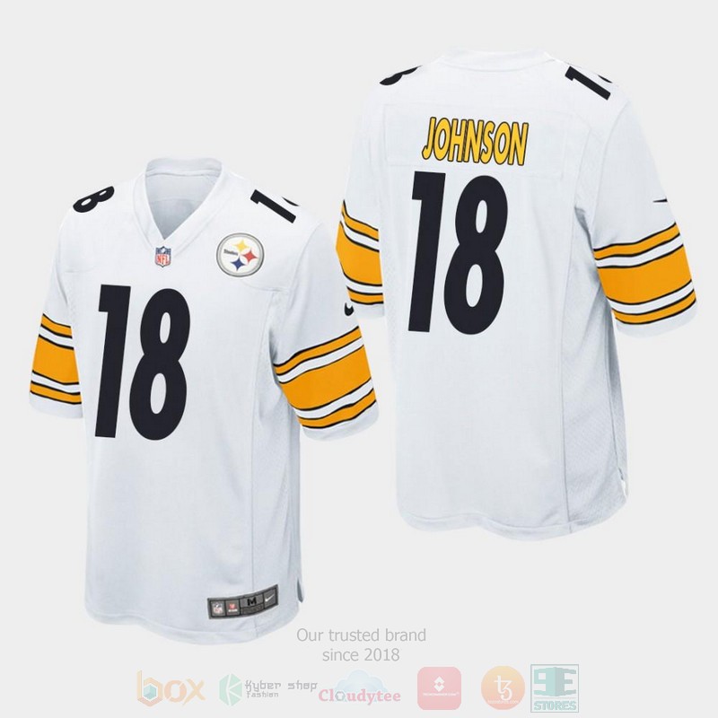 BEST Pittsburgh Steelers 18 Diontae Johnson 2019 Draft, White Jersey Football 1 BEST Pittsburgh Steelers 18 Diontae Johnson 2019 Draft, White Jersey Football word3