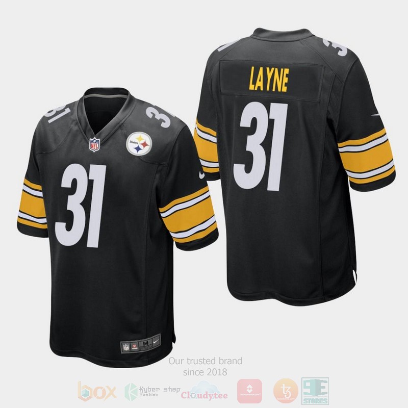 BEST Pittsburgh Steelers 31 Justin Layne 2019 Draft, Black Jersey Football 1 BEST Pittsburgh Steelers 31 Justin Layne 2019 Draft, Black Jersey Football word3