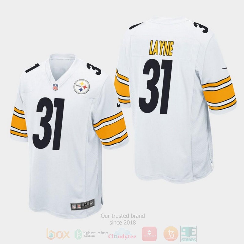 BEST Pittsburgh Steelers 31 Justin Layne 2019 Draft, White Jersey Football 3 BEST Pittsburgh Steelers 31 Justin Layne 2019 Draft, White Jersey Football word3
