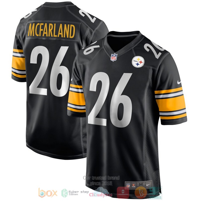 NEW Pittsburgh Steelers Anthony McFarland Black Football Jersey 3 NEW Pittsburgh Steelers Anthony McFarland Black Football Jersey word3