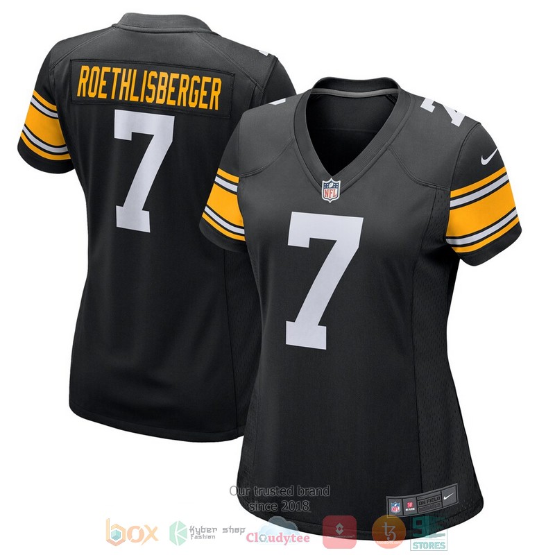 NEW Pittsburgh Steelers Ben Roethlisberger Black Alternate Football Jersey 3 NEW Pittsburgh Steelers Ben Roethlisberger Black Alternate Football Jersey word2