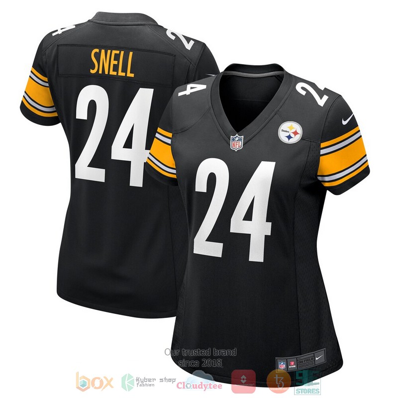 NEW Pittsburgh Steelers Benny Snell Jr. Black Football Jersey word3