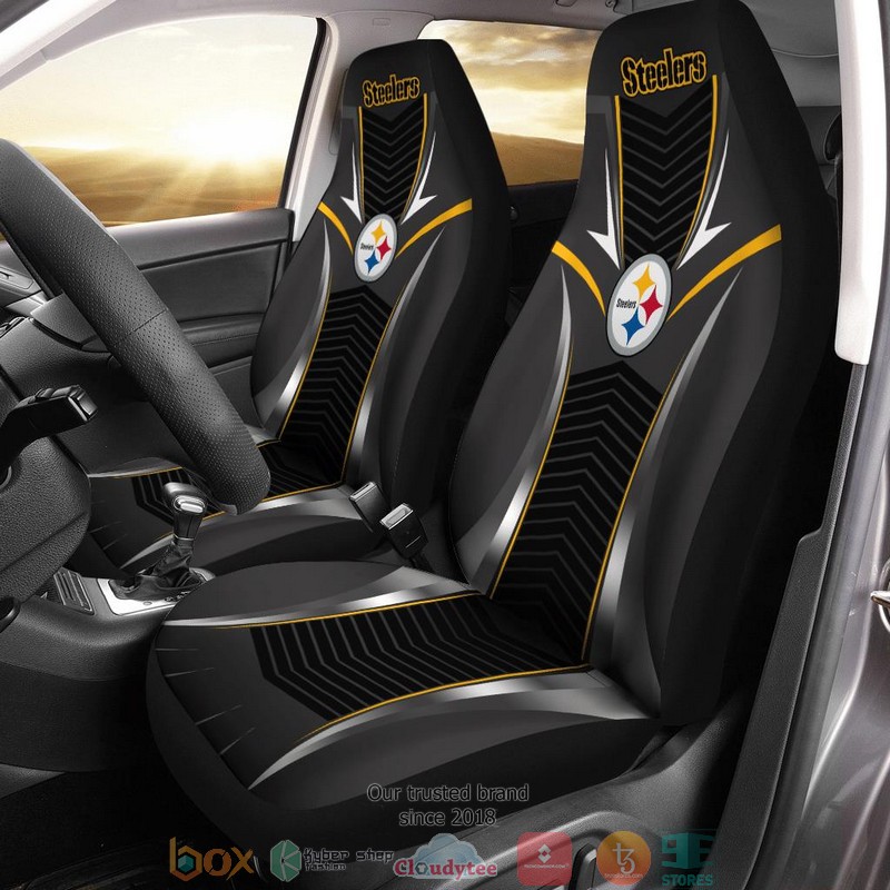 Pittsburgh Steelers Black Limited Car Seat Covers