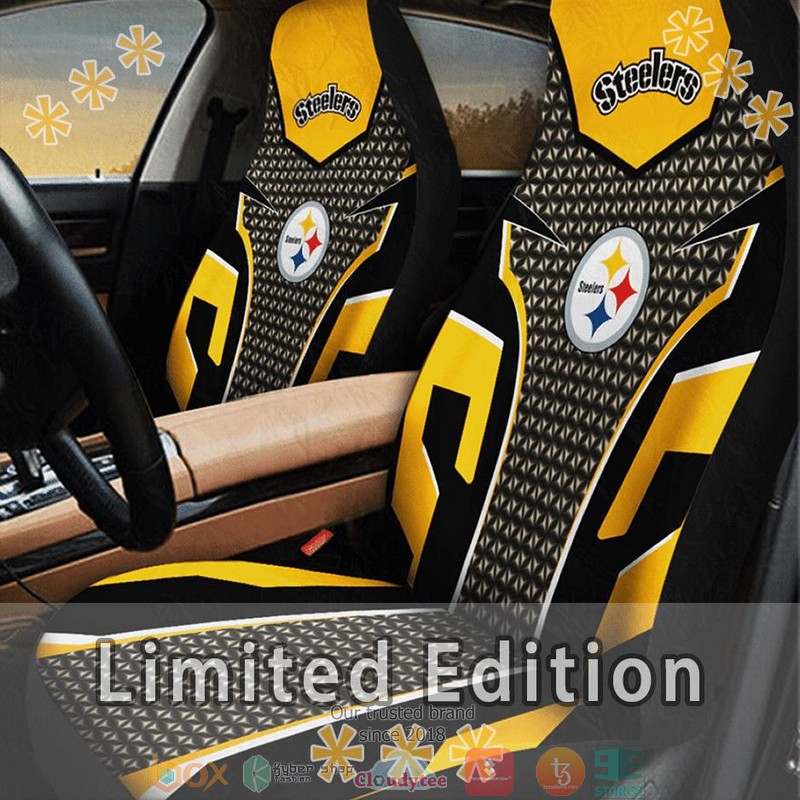 Pittsburgh Steelers Black Yellow Limited Car Seat Covers