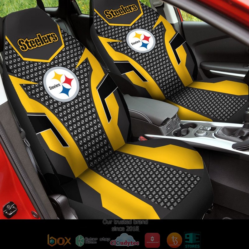 Pittsburgh Steelers Black and Yellow Limited Car Seat Covers 3 Pittsburgh Steelers Black and Yellow Limited Car Seat Covers word2