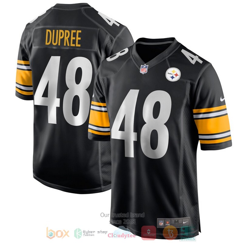 NEW Pittsburgh Steelers Bud Dupree Black Football Jersey word2