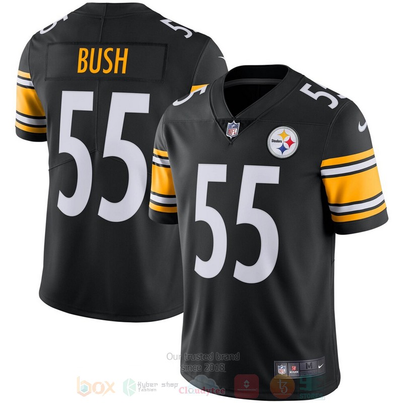 BEST Pittsburgh Steelers Devin Bush Black Vapor Jersey Football 1 BEST Pittsburgh Steelers Devin Bush Black Vapor Jersey Football word3