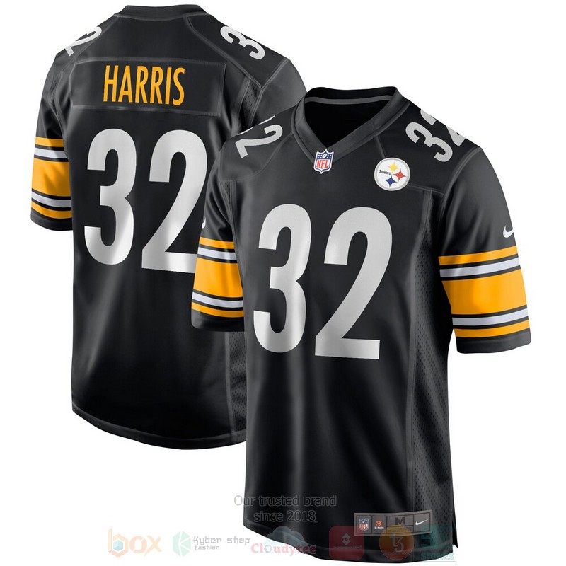 BEST Pittsburgh Steelers Franco Harris Black Jersey Football word3
