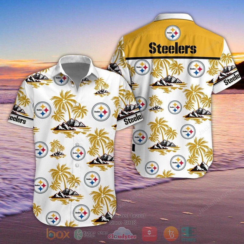 HOT Pittsburgh Steelers Hawaiian Shirt, Shorts word2