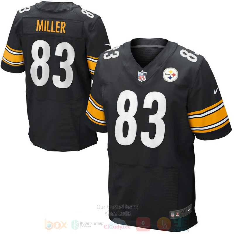 BEST Pittsburgh Steelers Heath Miller Black Elite Jersey Football