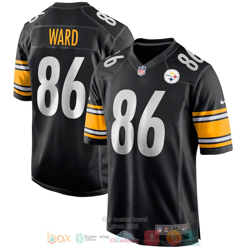 NEW Pittsburgh Steelers Hines Ward Black 86 Football Jersey word3