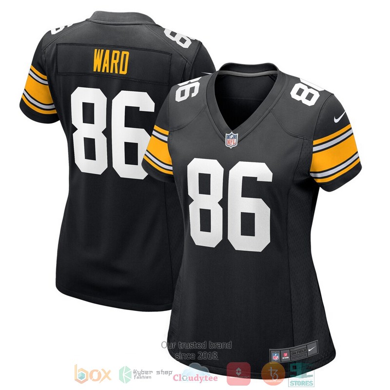 NEW Pittsburgh Steelers Hines Ward Black Retired Player Football Jersey word2