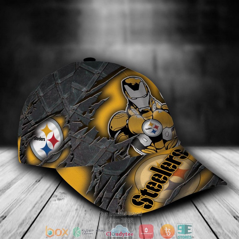 Pittsburgh Steelers Iron Man NFL Custom Name Cap 2 Pittsburgh Steelers Iron Man NFL Custom Name Cap word1