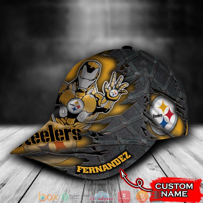 Pittsburgh Steelers Iron Man NFL Custom Name Cap 3 Pittsburgh Steelers Iron Man NFL Custom Name Cap word1