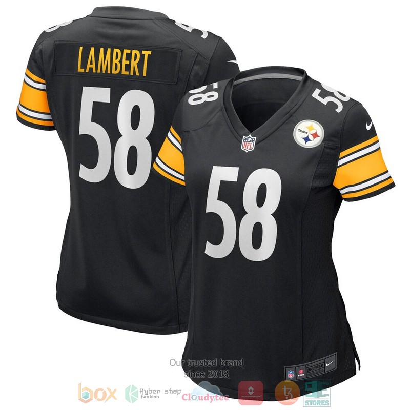 NEW Pittsburgh Steelers Jack Lambert Black Game Retired Player Football Jersey