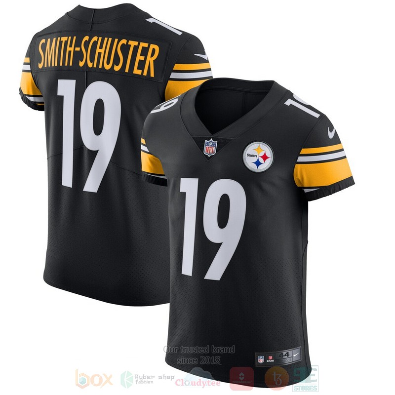 BEST Pittsburgh Steelers Juju Smith-Schuster Black Vapor Elite Jersey Football word1
