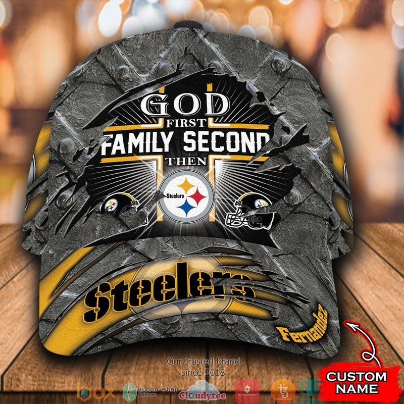 Pittsburgh Steelers Luxury NFL Custom Name Cap word3