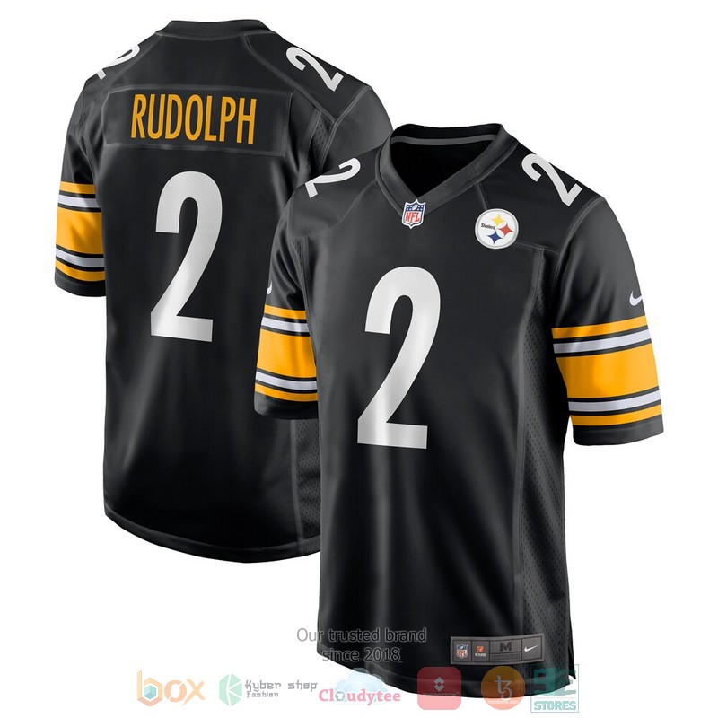 NEW Pittsburgh Steelers Mason Rudolph Black Football Jersey word2