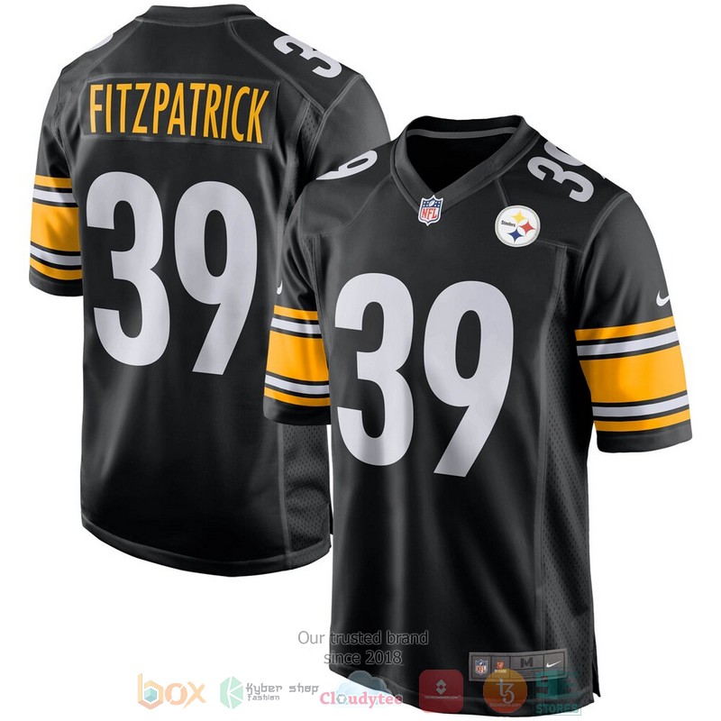 NEW Pittsburgh Steelers Minkah Fitzpatrick Black Player Football Jersey word3