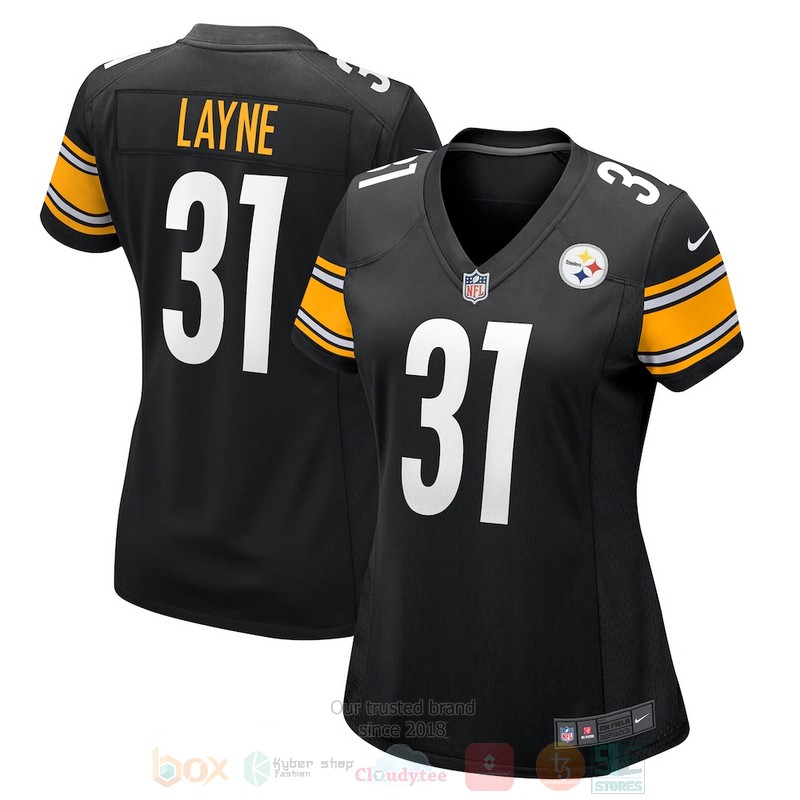 BEST Pittsburgh Steelers NFL Justin Layne Black Jersey Football 3 BEST Pittsburgh Steelers NFL Justin Layne Black Jersey Football word2