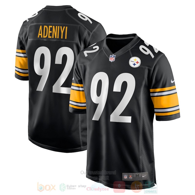 BEST Pittsburgh Steelers NFL Olasunkanmi Adeniyi Black Jersey Football 2 BEST Pittsburgh Steelers NFL Olasunkanmi Adeniyi Black Jersey Football word3