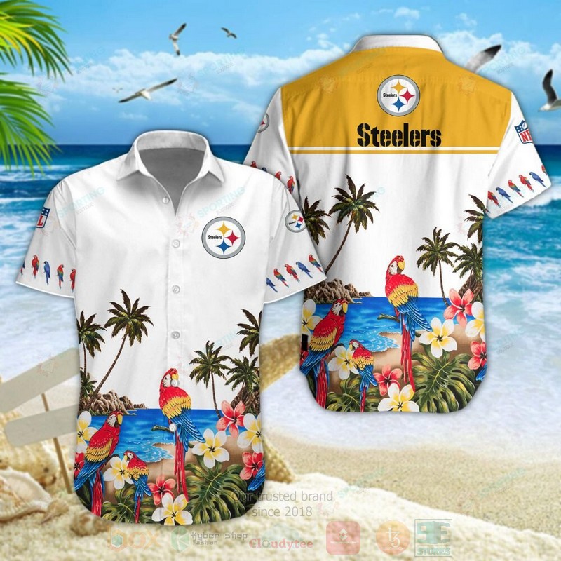 BEST Pittsburgh Steelers NFL Parrot Aloha Hawaiian Shirt