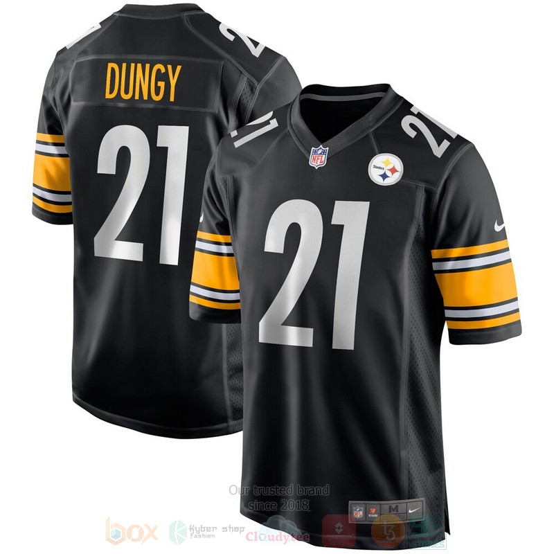 BEST Pittsburgh Steelers NFL Tony Dungy Black Jersey Football word2