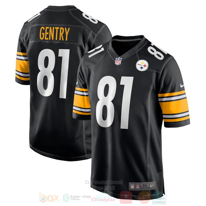 BEST Pittsburgh Steelers NFL Zach Gentry Black Jersey Football word2